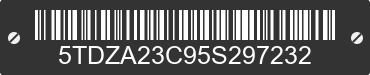 2005 TOYOTA Sienna 5TDZA23C95S297232 VIN decoded