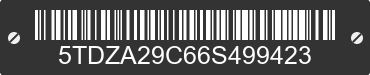 2006 TOYOTA Sienna 5TDZA29C66S499423 VIN decoded