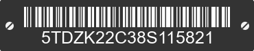 2008 TOYOTA Sienna 5TDZK22C38S115821 VIN decoded