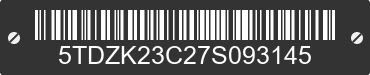 2007 TOYOTA Sienna 5TDZK23C27S093145 VIN decoded