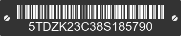 2008 TOYOTA Sienna 5TDZK23C38S185790 VIN decoded