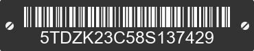 2008 TOYOTA Sienna 5TDZK23C58S137429 VIN decoded