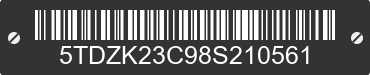 2008 TOYOTA Sienna 5TDZK23C98S210561 VIN decoded