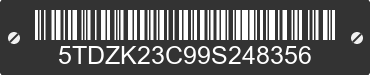 2009 TOYOTA Sienna 5TDZK23C99S248356 VIN decoded