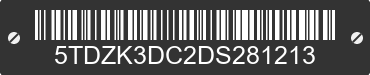 2013 TOYOTA Sienna 5TDZK3DC2DS281213 VIN decoded