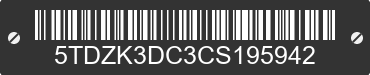 2012 TOYOTA Sienna 5TDZK3DC3CS195942 VIN decoded
