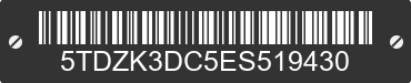 2014 TOYOTA Sienna 5TDZK3DC5ES519430 VIN decoded