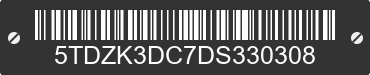 2013 TOYOTA Sienna 5TDZK3DC7DS330308 VIN decoded