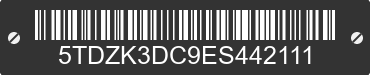 2014 TOYOTA Sienna 5TDZK3DC9ES442111 VIN decoded