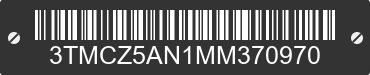 2021 TOYOTA Tacoma 3TMCZ5AN1MM370970 VIN decoded