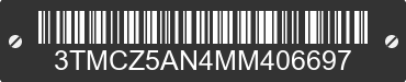 2021 TOYOTA Tacoma 3TMCZ5AN4MM406697 VIN decoded