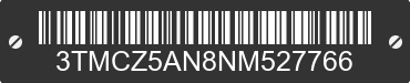 2022 TOYOTA Tacoma 3TMCZ5AN8NM527766 VIN decoded