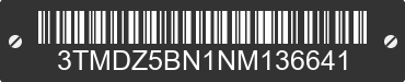 2022 TOYOTA Tacoma 3TMDZ5BN1NM136641 VIN decoded
