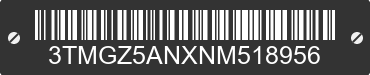 2022 TOYOTA Tacoma 3TMGZ5ANXNM518956 VIN decoded