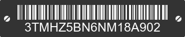 2022 TOYOTA Tacoma 3TMHZ5BN6NM18A902 VIN decoded