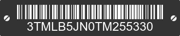 2026 TOYOTA Tacoma 3TMLB5JN0TM255330 VIN decoded