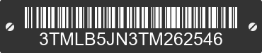 2026 TOYOTA Tacoma 3TMLB5JN3TM262546 VIN decoded