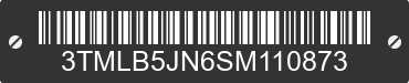 2025 TOYOTA Tacoma 3TMLB5JN6SM110873 VIN decoded