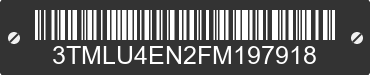 2015 TOYOTA Tacoma 3TMLU4EN2FM197918 VIN decoded