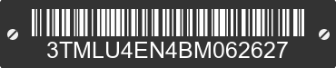 2011 TOYOTA Tacoma 3TMLU4EN4BM062627 VIN decoded