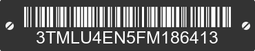 2015 TOYOTA Tacoma 3TMLU4EN5FM186413 VIN decoded