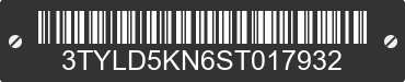 2025 TOYOTA Tacoma 3TYLD5KN6ST017932 VIN decoded