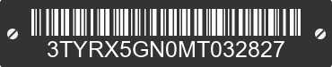 2021 TOYOTA Tacoma 3TYRX5GN0MT032827 VIN decoded