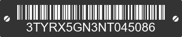 2022 TOYOTA Tacoma 3TYRX5GN3NT045086 VIN decoded
