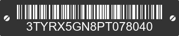 2023 TOYOTA Tacoma 3TYRX5GN8PT078040 VIN decoded
