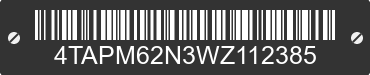 1998 TOYOTA Tacoma 4TAPM62N3WZ112385 VIN decoded