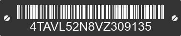 1997 TOYOTA Tacoma 4TAVL52N8VZ309135 VIN decoded