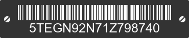 2001 TOYOTA Tacoma 5TEGN92N71Z798740 VIN decoded