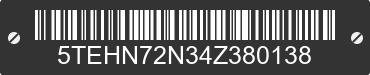 2004 TOYOTA Tacoma 5TEHN72N34Z380138 VIN decoded