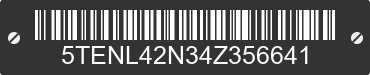 2004 TOYOTA Tacoma 5TENL42N34Z356641 VIN decoded