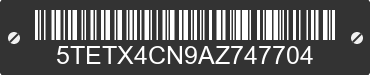 2010 TOYOTA Tacoma 5TETX4CN9AZ747704 VIN decoded