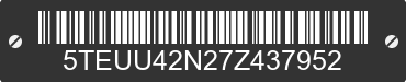 2007 TOYOTA Tacoma 5TEUU42N27Z437952 VIN decoded