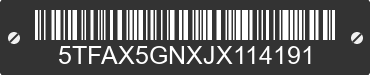2018 TOYOTA Tacoma 5TFAX5GNXJX114191 VIN decoded