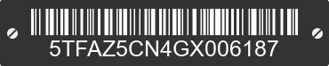 2016 TOYOTA Tacoma 5TFAZ5CN4GX006187 VIN decoded