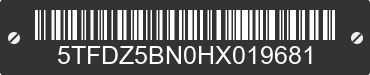 2017 TOYOTA Tacoma 5TFDZ5BN0HX019681 VIN decoded