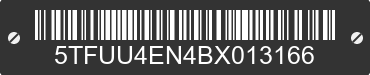 2011 TOYOTA Tacoma 5TFUU4EN4BX013166 VIN decoded