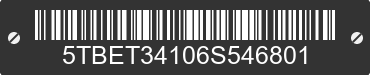 2006 TOYOTA Tundra 5TBET34106S546801 VIN decoded