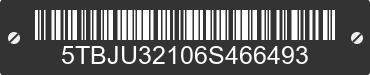 2006 TOYOTA Tundra 5TBJU32106S466493 VIN decoded