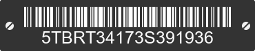 2003 TOYOTA Tundra 5TBRT34173S391936 VIN decoded