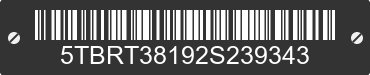 2002 TOYOTA Tundra 5TBRT38192S239343 VIN decoded