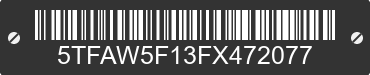 2015 TOYOTA Tundra 5TFAW5F13FX472077 VIN decoded