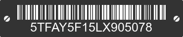 2020 TOYOTA Tundra 5TFAY5F15LX905078 VIN decoded