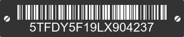 2020 TOYOTA Tundra 5TFDY5F19LX904237 VIN decoded