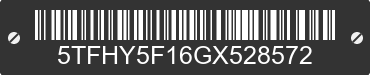 2016 TOYOTA Tundra 5TFHY5F16GX528572 VIN decoded