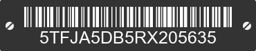 2024 TOYOTA Tundra 5TFJA5DB5RX205635 VIN decoded