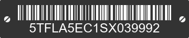 2025 TOYOTA Tundra 5TFLA5EC1SX039992 VIN decoded